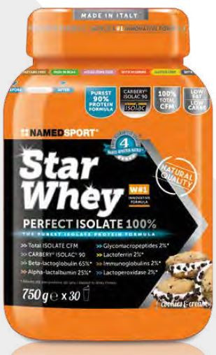 Image of Named sport star whey cookies&cream integratore alimentare 750g cod085