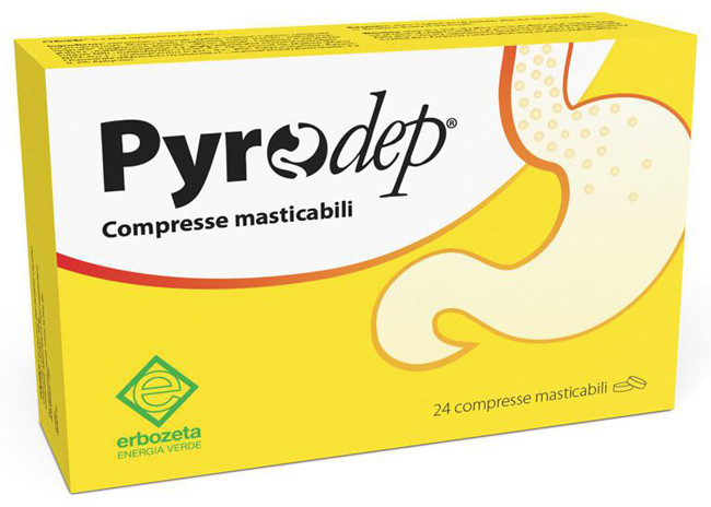 Erbozeta pyrodep 24 compresse masticabili azione antispatica e gastroprotettiva