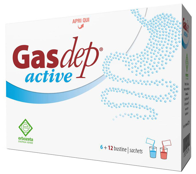 Erbozeta gasdep active 6+12 bustine distegistivo