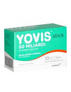 Yovis stick 50 miliardi fermenti lattici per equilibrio flora batterica intestinale 10 bustine