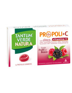 Tantum verde natura 15 pastiglie gommose frutti di bosco