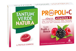 Image of Tantum verde natura 15 pastiglie gommose frutti di bosco cod085