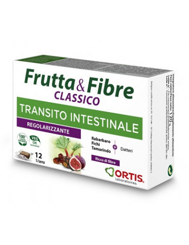 Ortis frutta & fibre classico transito intestinale 12 cubetti
