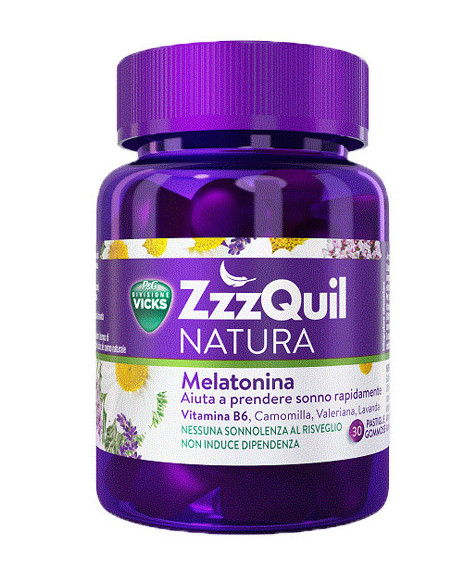 Vicks zzzquil natura melatonina erbe 30 pastiglie