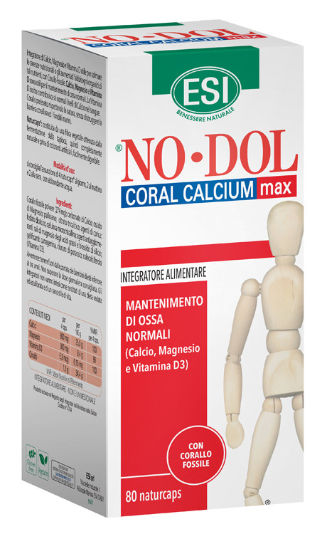 Image of Esi No Dol Coral Calcium Max per il mantenimento di ossa normali 80 capsule cod085