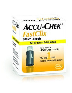 Roche accu-chek fastclix 100 + 2lancette pungidito