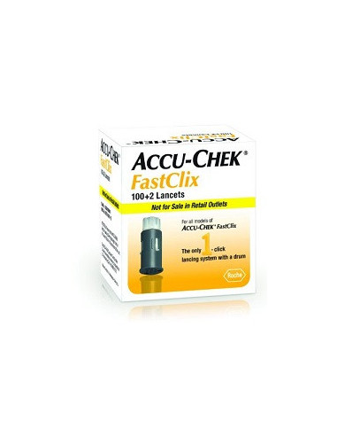 Roche accu-chek fastclix 100 + 2lancette pungidito
