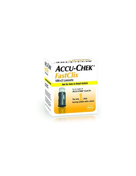 Roche accu-chek fastclix 100 + 2lancette pungidito