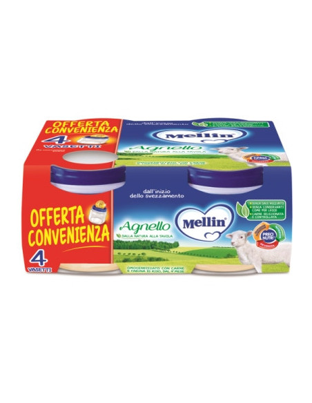 Mellin omog agnello 4x80g
