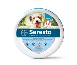 Seresto collare da 38cm cani 1-8kg antiparassitario per 7-8 mesi