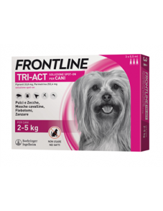 Frontline tri-act 3pipette cani da 2-5kg antiparassitario