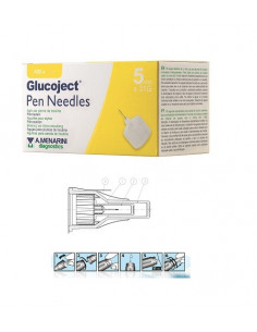 Glucoject pen needles 5mm g31