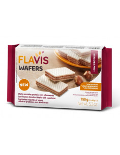 Mevalia flavis wafer nocciola biscotto aproteico 150g