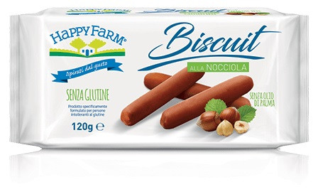 Happy farm bisc nocciola 120g