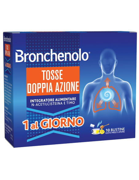 Bronchenolo tosse doppia azione 10 bustine