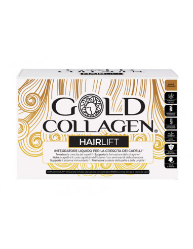 Gold collagen hairlift capelli unghie 10 flaconi 50ml