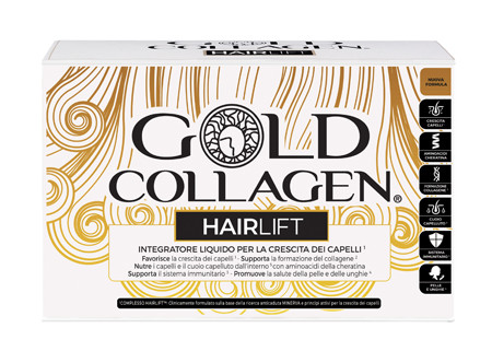 Gold collagen hairlift capelli unghie 10 flaconi 50ml
