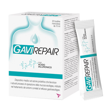 Image of Gaviscon gavirepair sospensione orale contro i sintomi del reflusso gastroesofageo gusto ciliegia 20 bustine cod085