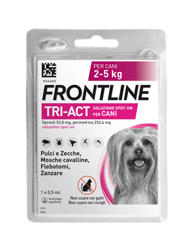 Frontline tri-act*1pip 2-5kg