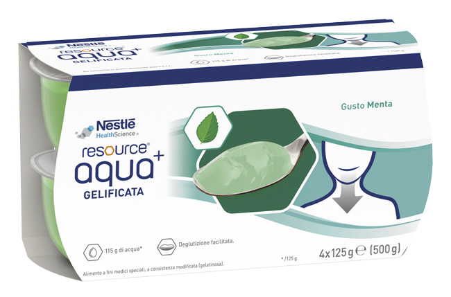 Resource aqua piu mint cup6 4x125g