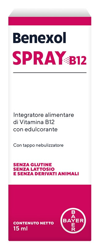 Benexol spray per integrazione di vitamina b12 con edulcorante 15ml
