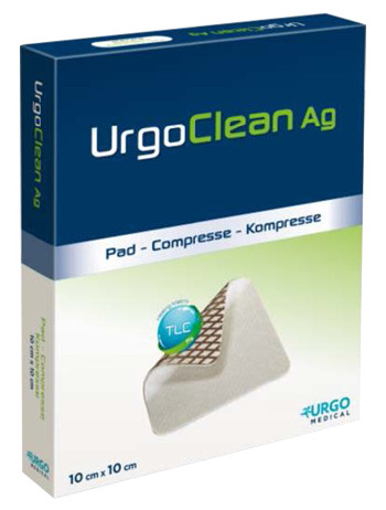 Urgoclean ag silv 10x10cm 5pz