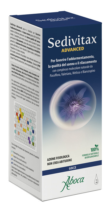 Sedivitax Advanced gocce per favorire l'addormentamento e la qualità del sonno 75ml