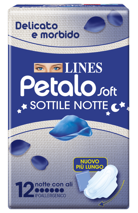 Lines petalo soft notte 12pz