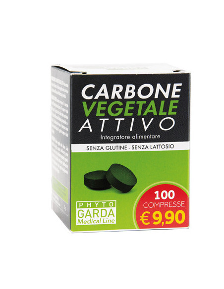 Carbone vegetale pg 100 compresse