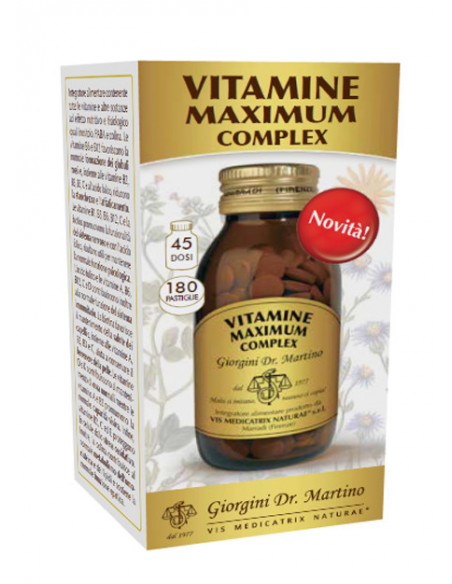 Vitamine maximum compl 180 pastiglie