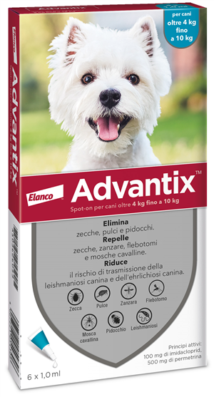 Image of Advantix spot on 6pip 4-10kg cod085