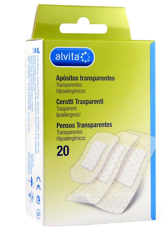 Alvita cerotto trasparente20pz