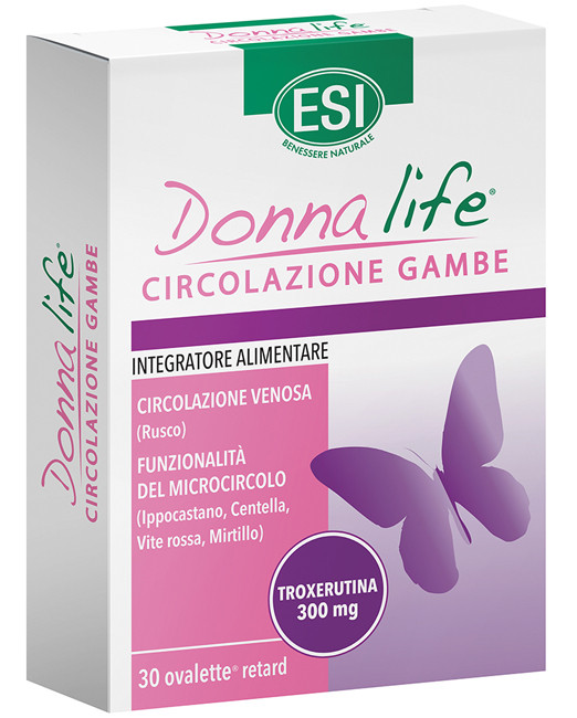 Image of Esi Donna Life circolazione gambe per drenare gambe pesanti e gonfie 30 ovalette cod085