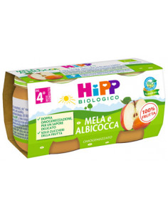 Hipp bio omog alb/mela 2x80g