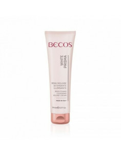 Becos white prima crema mousse detergente illuminante 150ml