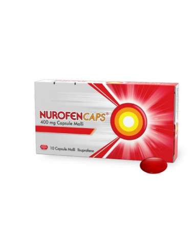 Nurofencaps ibuprofene capsule molli per rapido sollievo da dolori di varia natura 10 capsule molli 400mg