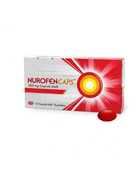 Nurofencaps ibuprofene capsule molli per rapido sollievo da dolori di varia natura 10 capsule molli 400mg