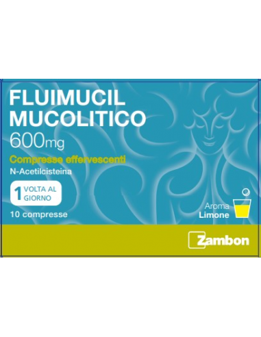 Fluimucil mucolitico 10 compresse effervescenti 600mg