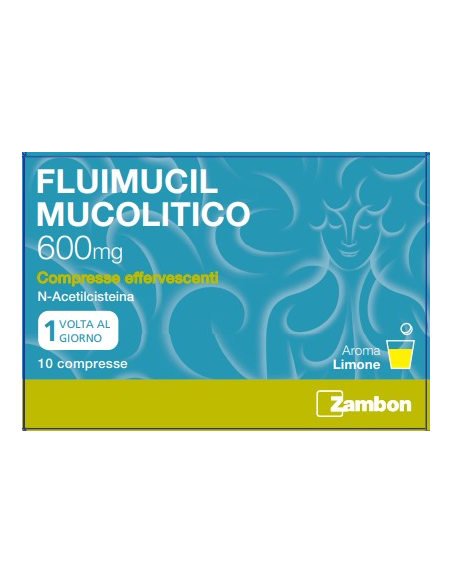 Fluimucil mucolitico 10 compresse effervescenti 600mg