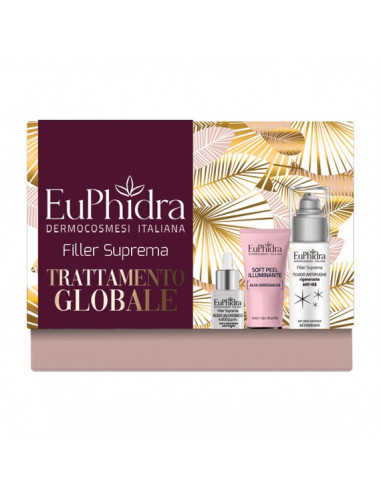 Euphidra filler suprema siero viso 15ml + fluido antirughe 30ml + maschera 25ml