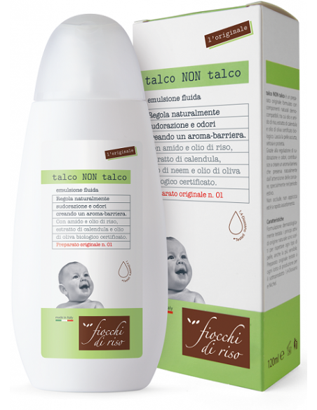 Talco non talco fiocchi di riso