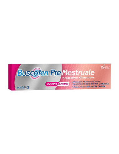Buscofen premestruale integratore per la regolazione dell'attività ormonale e per la riduzione della stanchezza 15 compresse