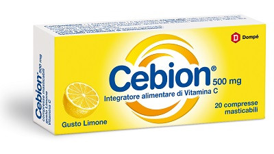 Image of Cebion vitamina c gusto limone 20 compresse masticabili cod085