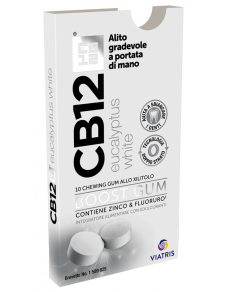 Cb12 boost eucal white 10chew