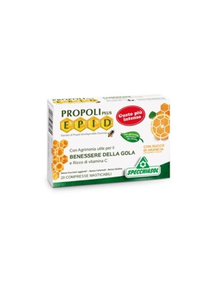 Epid propoli plus gusto arancia benessere gola 20 compresse