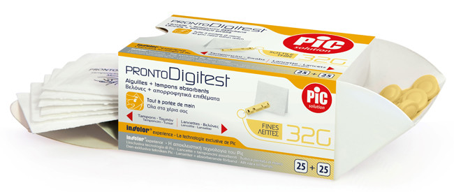 Pic digitest lancette pungidito gauge 32 25pezzi