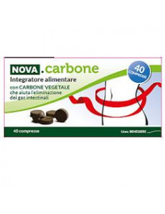 Nova carbone vegetale 40 compresse - NOVA ARGENTIA | Clubfarma