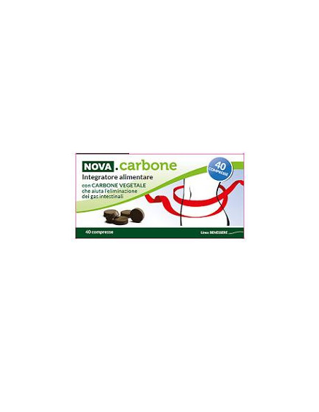 Nova carbone vegetale 40 compresse
