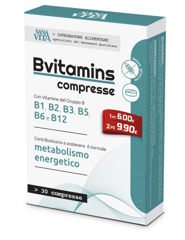 Sanavita b-vitamins 30cpr