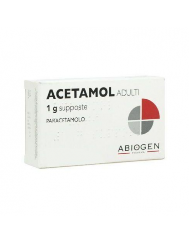 Acetamol*ad 10supp 1g